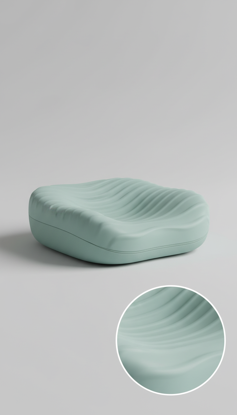 Coussin gel ergonomique vert mousse